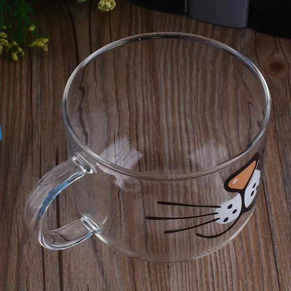 Cute Cat Glass Coffee Cup at $15.80 from Truemartin
