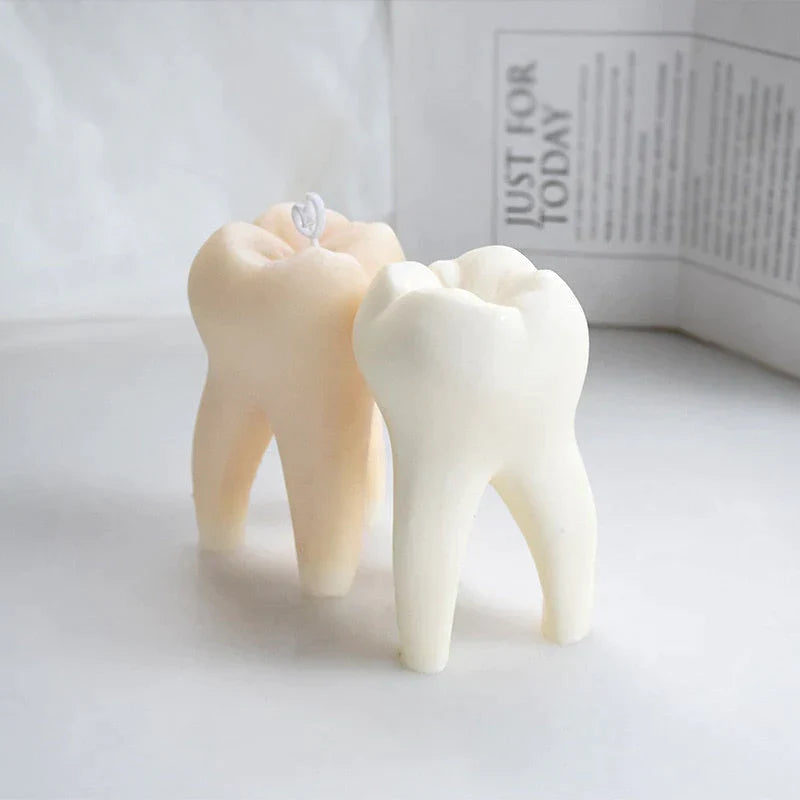 Artistic DIY Tooth Shape Unique Candle Mold at $21.47 from Truemartin