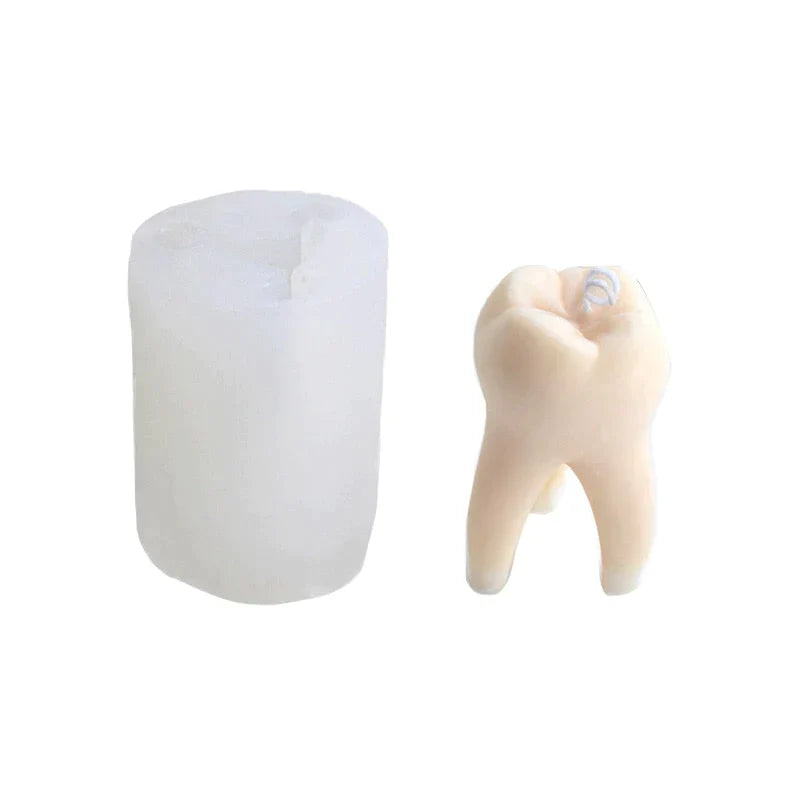 Artistic DIY Tooth Shape Unique Candle Mold at $21.47 from Truemartin