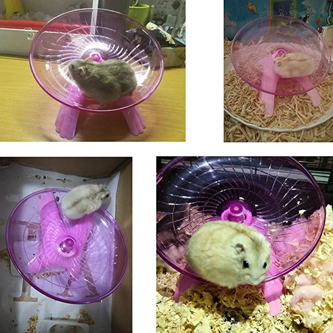 Hamster Flying Saucer Silent Running Exercise Wheel at $12.97 from Truemartin