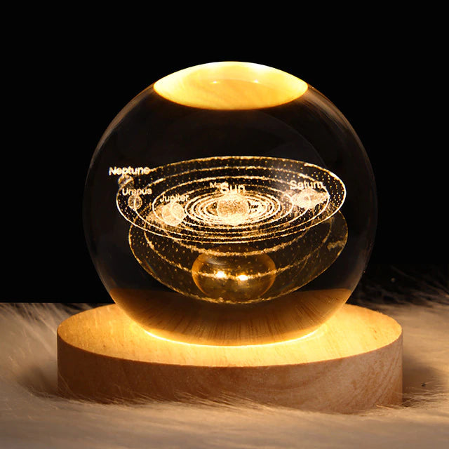 Glowing Planetary Galaxy Astronaut Crystal Ball Night Lights at $28.98 from Truemartin
