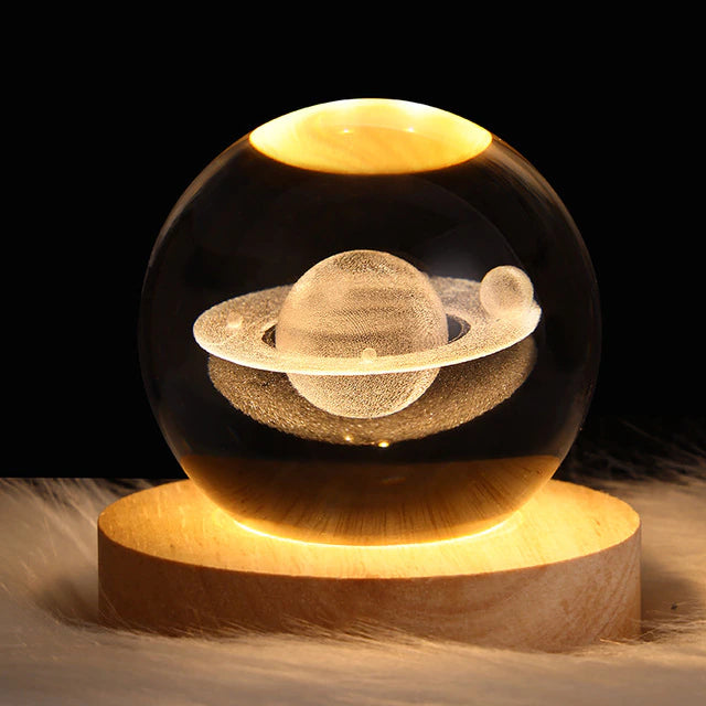 Glowing Planetary Galaxy Astronaut Crystal Ball Night Lights at $28.98 from Truemartin