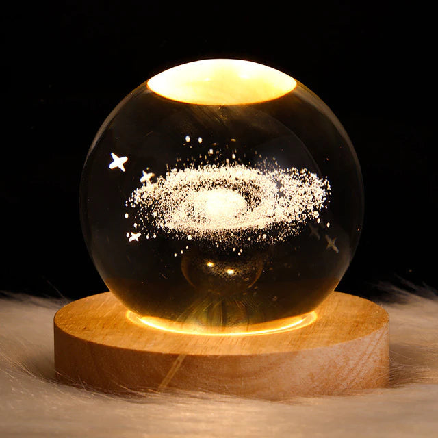 Glowing Planetary Galaxy Astronaut Crystal Ball Night Lights at $28.98 from Truemartin