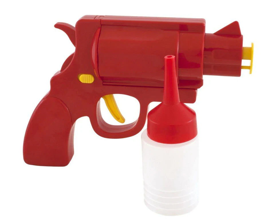 Kitchen Restaurant Condiment Dispenser Bottle, Ketchup Mustard Spice Gun at $19.97 from Truemartin