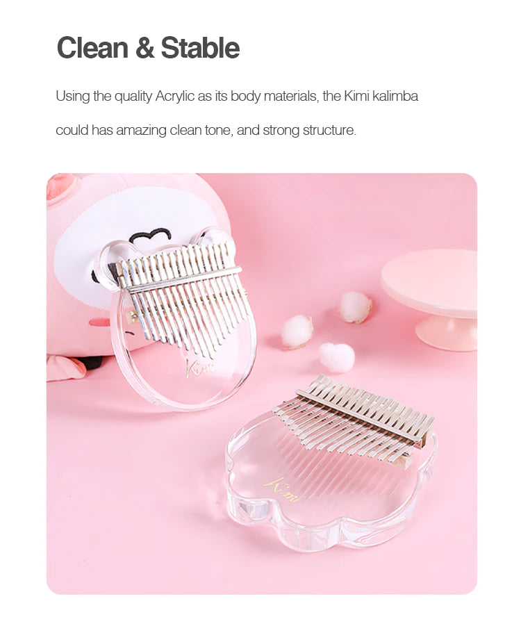 Kalimba 17 Key Thumb Piano High Quality transparent at $49.80 from Truemartin