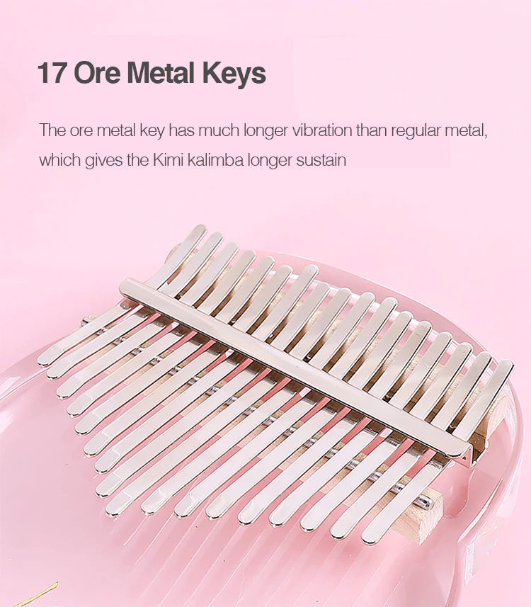 Kalimba 17 Key Thumb Piano High Quality transparent at $49.80 from Truemartin