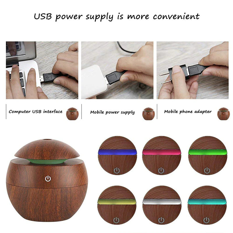 Humidifier, Air Purifier Essential Oils Diffuser 130ml, Usb DC5V at $24.99 from Truemartin