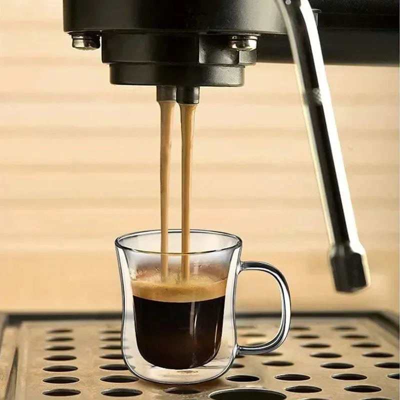 Heat-Resistant Double Wall Glass Cup Beer Coffee Cup Set
