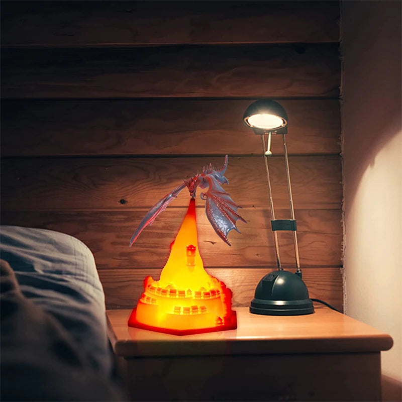 Volcano Dragon Lamps Christmas Decorations 3D at $38.45 from Truemartin