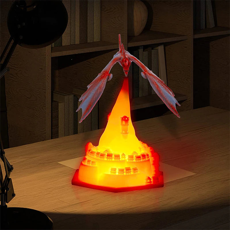 Volcano Dragon Lamps Christmas Decorations 3D at $38.45 from Truemartin