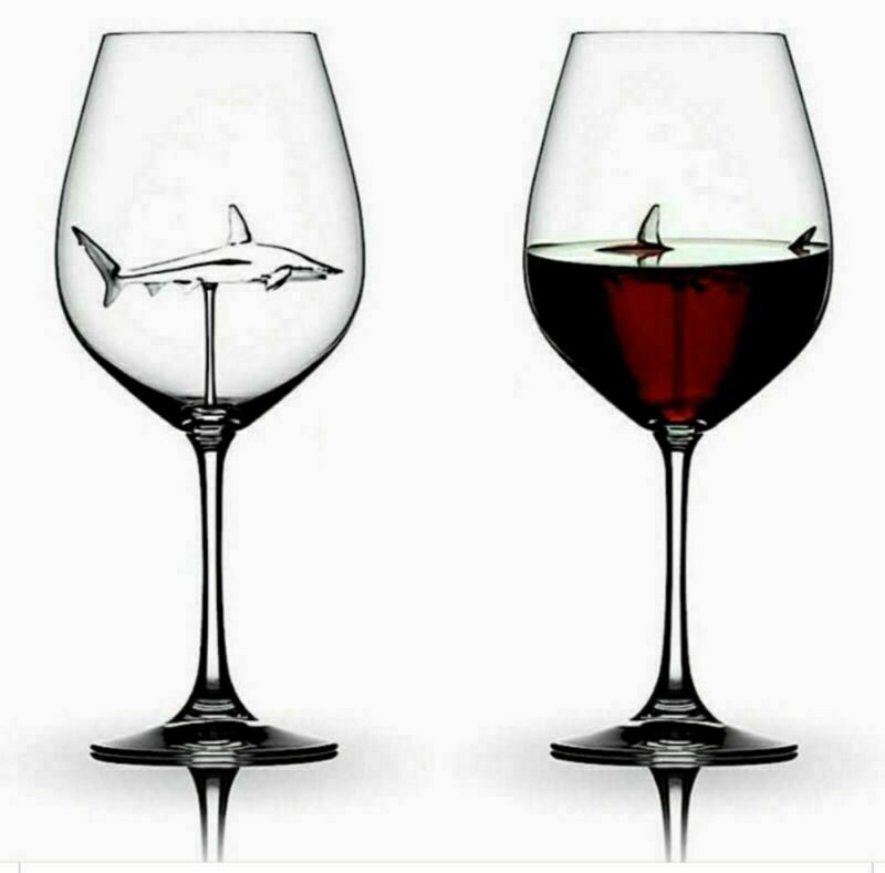 Shark Red Wine Glass at $14.97 from Truemartin