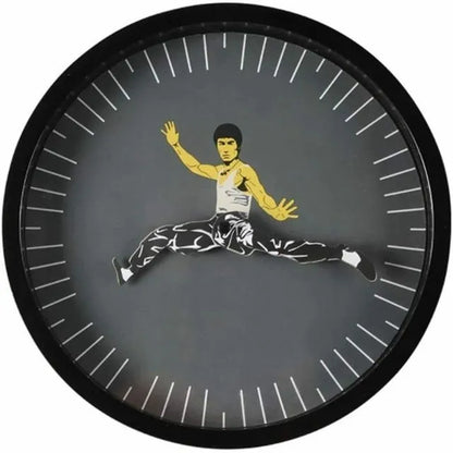 Kung Fu Wall Clock Chinese Bruce Lee Personality at $29.97 from Truemartin