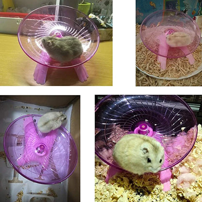 Hamster Flying Saucer Silent Running Exercise Wheel at $12.97 from Truemartin