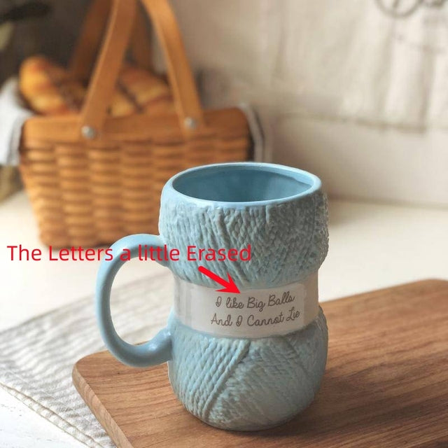 Creative Colorful Wool Ceramics Mugs at $24.98 from Truemartin