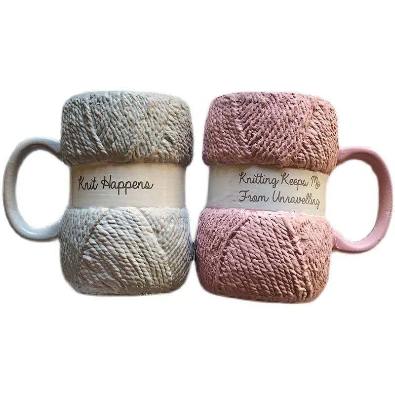 Creative Colorful Wool Ceramics Mugs at $24.98 from Truemartin