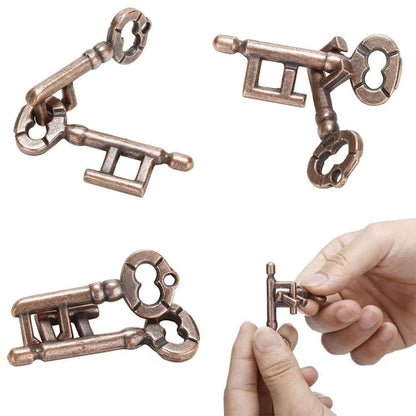 Unlock Interlocking Puzzle Metal Hole Lock key at $11.97 from Truemartin