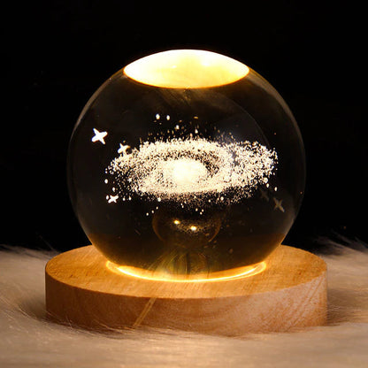 Glowing Planetary Galaxy Astronaut Crystal Ball Night Lights at $28.98 from Truemartin