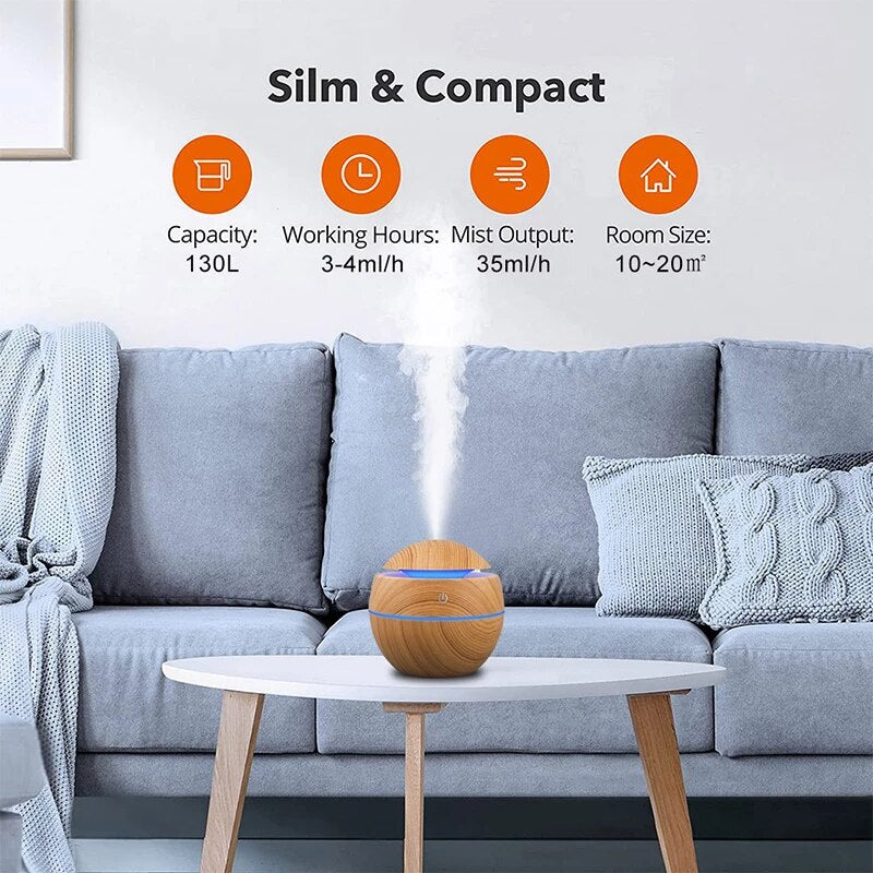 Humidifier, Air Purifier Essential Oils Diffuser 130ml, Usb DC5V at $24.99 from Truemartin