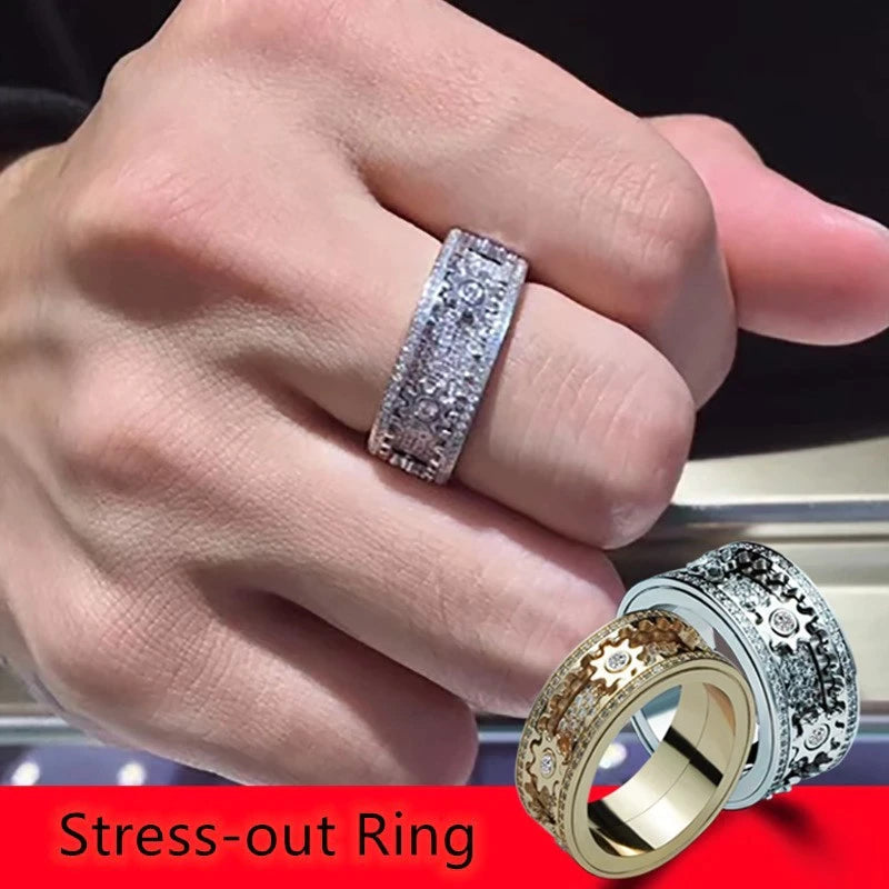 Gear Ring Luxury Rose Gold Silver Color at $24.97 from Truemartin