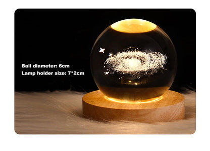 Glowing Planetary Galaxy Astronaut Crystal Ball Night Lights at $28.98 from Truemartin