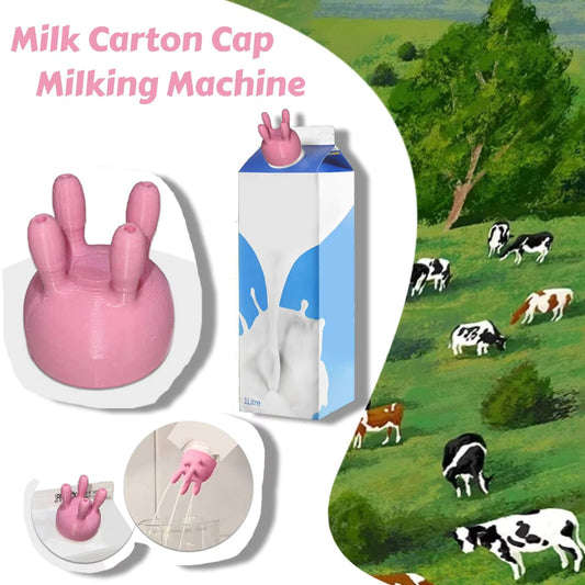 Cow Udder Milk Carton Cap