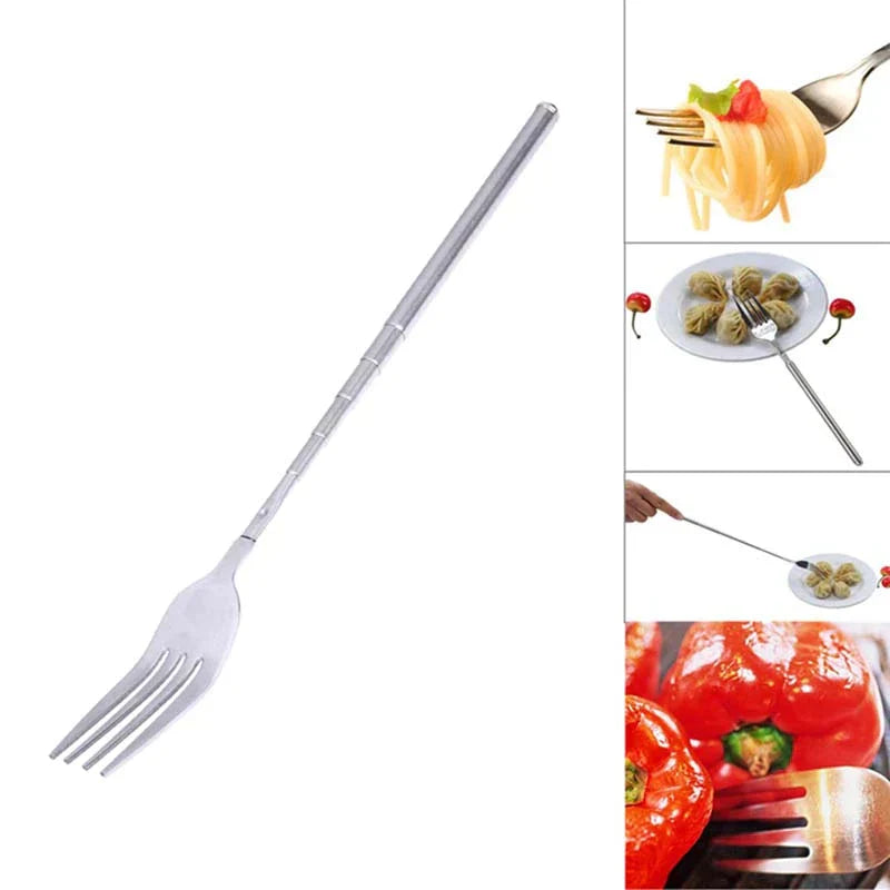 Telescopic Extendable Dinner Fruit Dessert Long Handle Fork at $11.95 from Truemartin