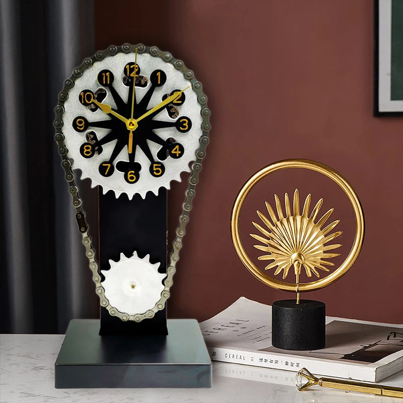 Vintage Rotating Gear Desk Clock at $54.80 from Truemartin