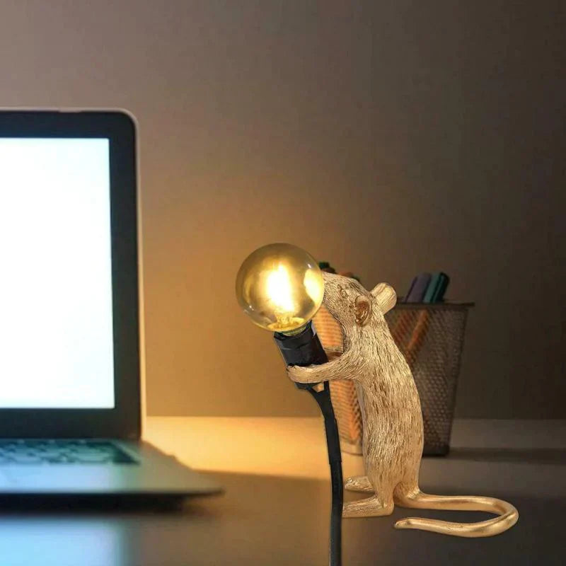  Mouse Shape Night Table Lamp Modern Style Desktop Bedside Lamp Lights Home Room Decor Lighting